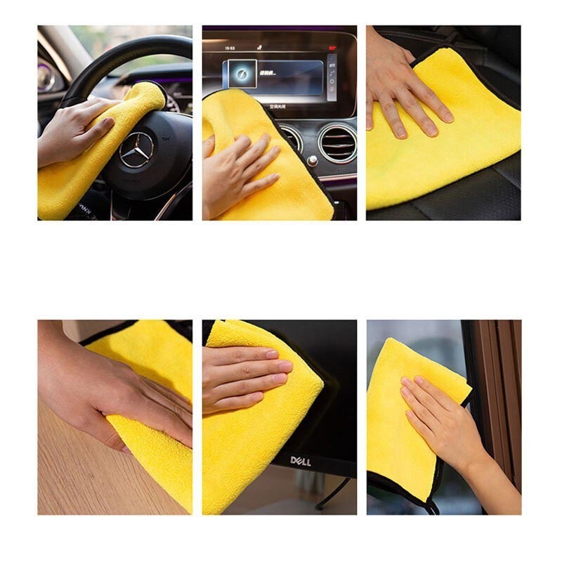 DS3503 Car Cleaning Kit Super Absorbent Microfiber Cloth for Car Dish Cloths Cleaning Rags Microfiber Towels for Cars