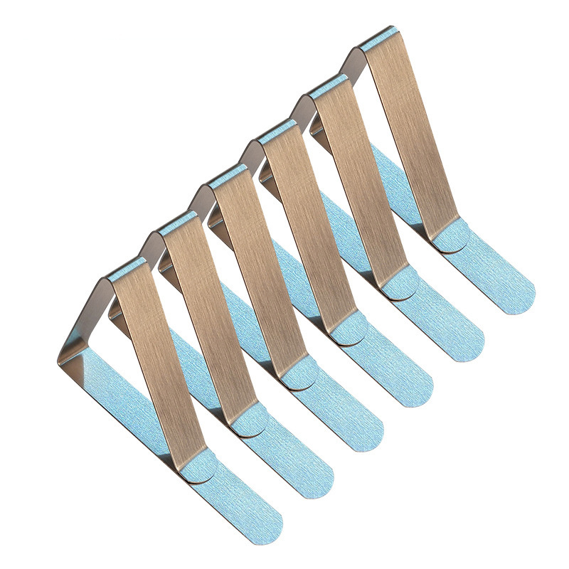 DS2528  Table Cloth Cover Clamps for Home Outdoor Tables Cloth Holders Kitchen Stainless Steel Tablecloth Clips