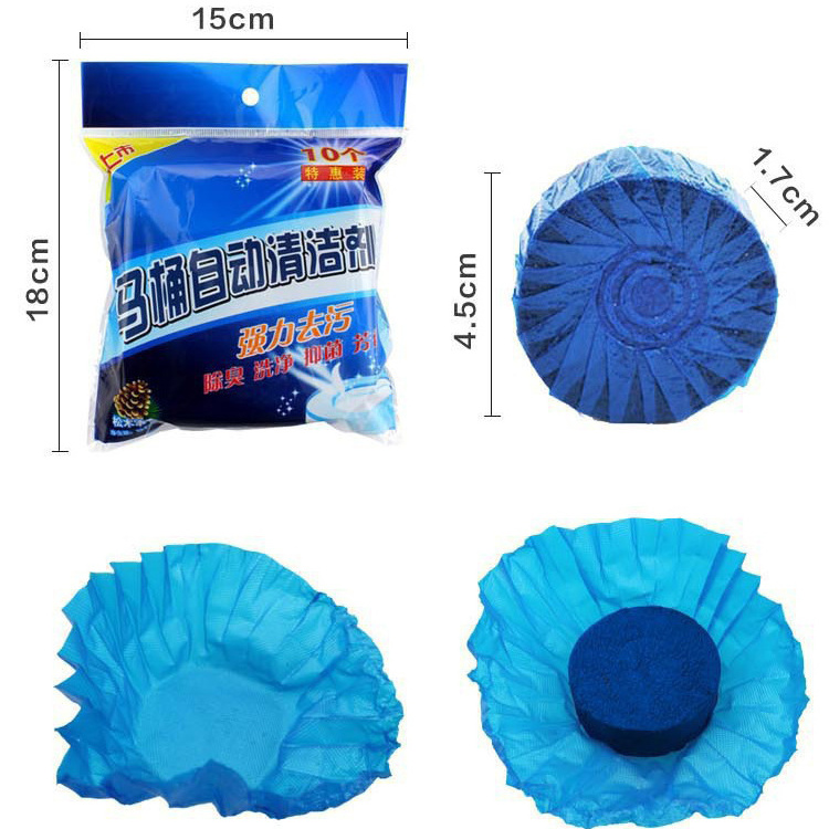 DS2689 Blue Toilet Bowl Tablets for Deodorizing Descaling Bathroom Toilet Tank Cleaner Automatic Toilet Bowl Cleaner Tablet