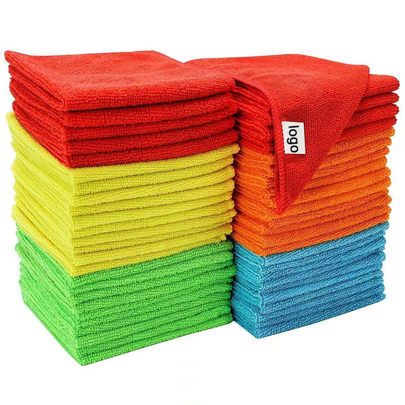 DS970 Customization Logo Microfiber Towels For Cars Cleaning Rags 40 x 40cm 200gsm Microfiber Cloth  Microfiber Cleaning Cloth