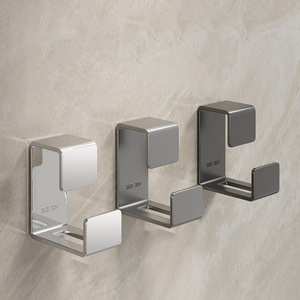 DS2789 Wall Hanging Type Storage Rack Holder for Hanging Washbasin Bathroom Adhesive Hooks Stainless Steel Washbasin Hook