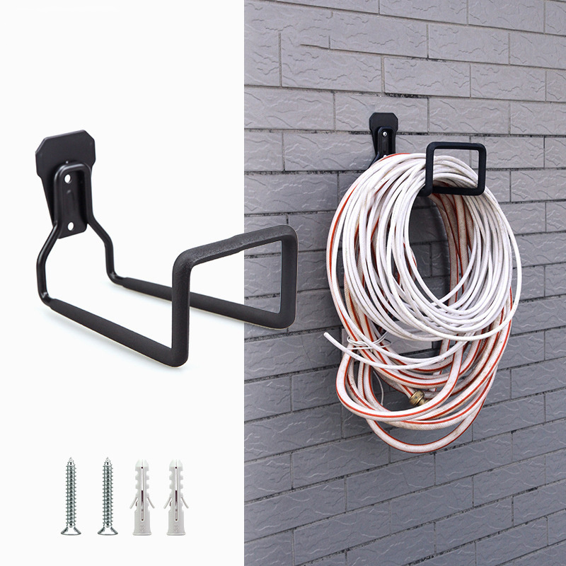 GG568 Multi-Purpose Heavy Duty Garage Organization Hook Iron black hanger wire hoses Adhesive Wall Hanging Hooks