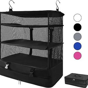 DS2316 Luggage Suitcase Organizer Hanging Packing Cubes Carry-On Closet for Travel Hanging Shelves  For Luggage