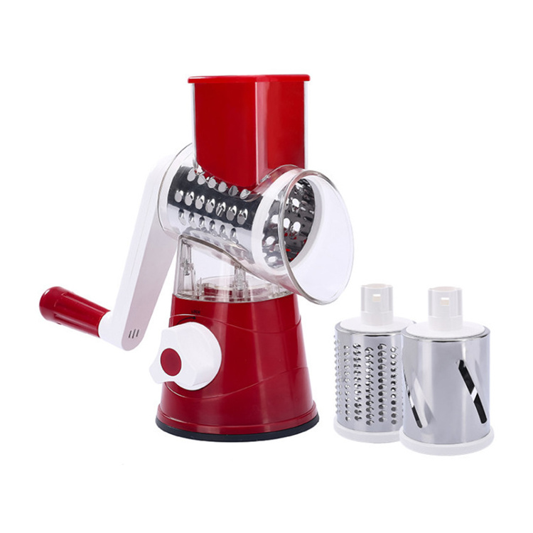 A2496  Kitchen Tools 3-in-1 Food Processor Vegetable Chopper Cutter Hand Roller Meat Mincer Household Manual Meat Grinder