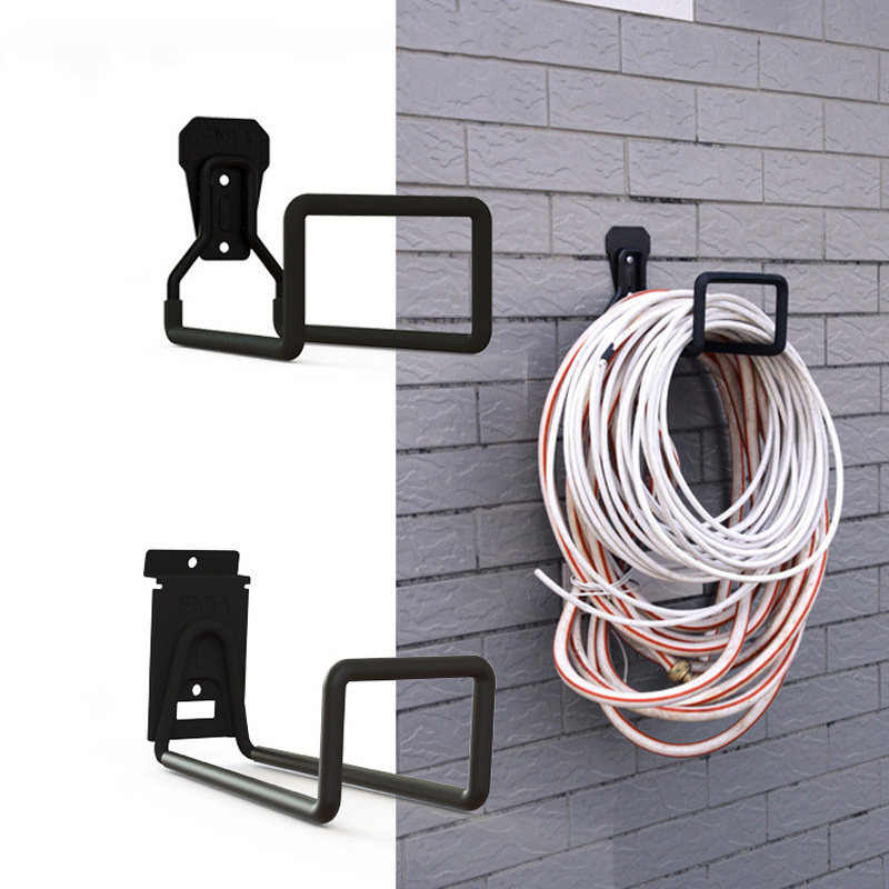 GG568 Multi-Purpose Heavy Duty Garage Organization Hook Iron black hanger wire hoses Adhesive Wall Hanging Hooks