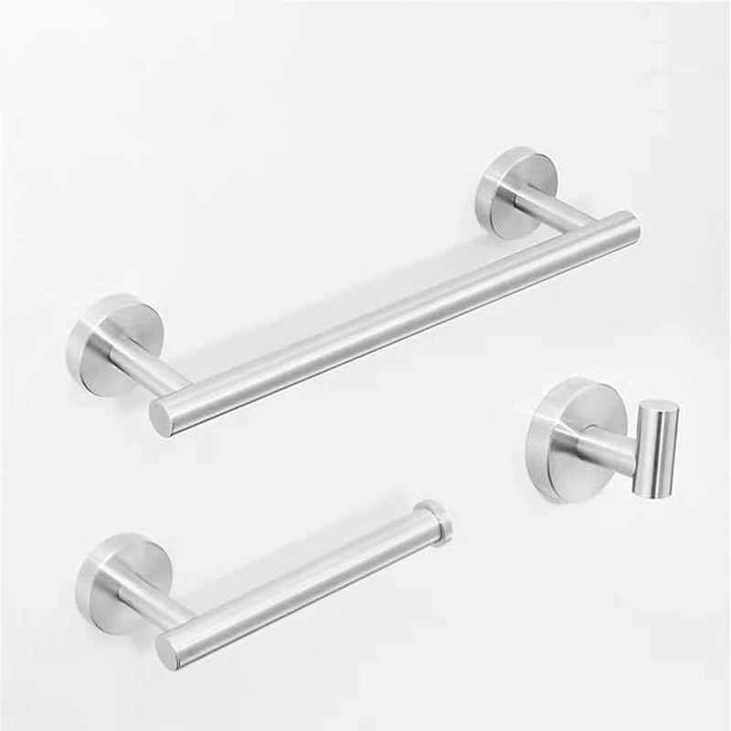 GG444 Bathroom Hardware 304 Stainless Steel Towel Rack Set Brushed Black Bathroom Holder Toilet Paper Holder Robe hook