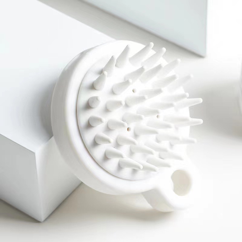 DS2756 Wet Dry Scalp Brush Shower Head Scalp Scrubber with Silicone Bristles Exfoliator Hair Scalp Massager Shampoo Brush