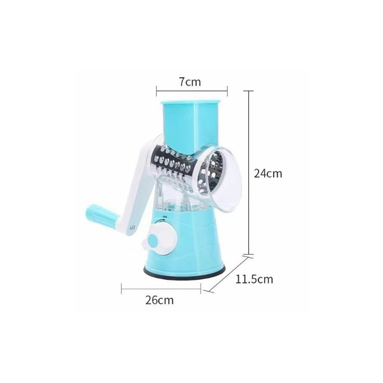 A2496  Kitchen Tools 3-in-1 Food Processor Vegetable Chopper Cutter Hand Roller Meat Mincer Household Manual Meat Grinder