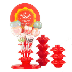 DS1447 10 Layer Lollipop Candy Table Display Shelf 120-hole Desser Stand Adjustable Lollipop Holder Candy Display Rack