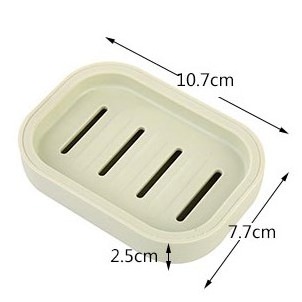 DS2776 Double Layer Draining Soap Holder for Shower Bathroom Kitchen Soap Container Box Bar Plastic Soap Dish