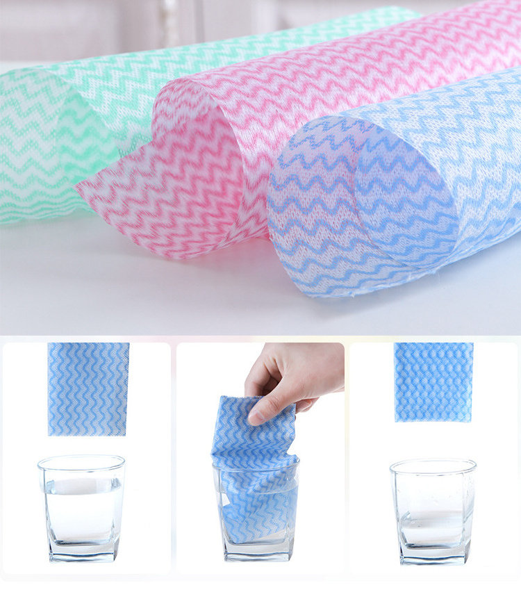 DS1583 Kitchen Dish Paper Towels Bulk Disposable Dish Cloths For Washing Dishes Non-woven Cleaning Cloths