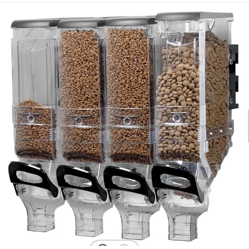 DS2268 Food Containers Grain Candy Dispenser for Store Coffee Beans Nut Snacks Dry Food Dispenser Wall Mounted Cereal Dispenser