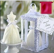 BBA62 Wedding Decoration Bride Dress Candle Favor Wedding Gifts Guest Party Wedding Souvenir Candle