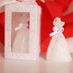 BBA62 Wedding Decoration Bride Dress Candle Favor Wedding Gifts Guest Party Wedding Souvenir Candle