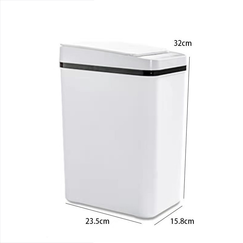 DS1052 Household Plastic Intelligent Electric Garbage Waste Bin with Lid Automatic Touchless Motion Sensor Trash Can