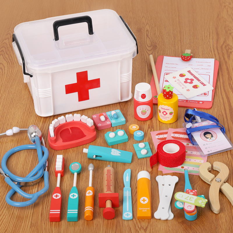 New Role Play Hospital Medical Pretend Play Toy Soft Doctor Toy Play Set Medical Kids