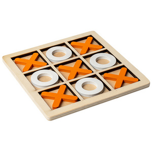 Wooden Educational Wholesale Tictactoe Board Puzzle Game Kindergarten Logical Thinking Training Toys for Kids