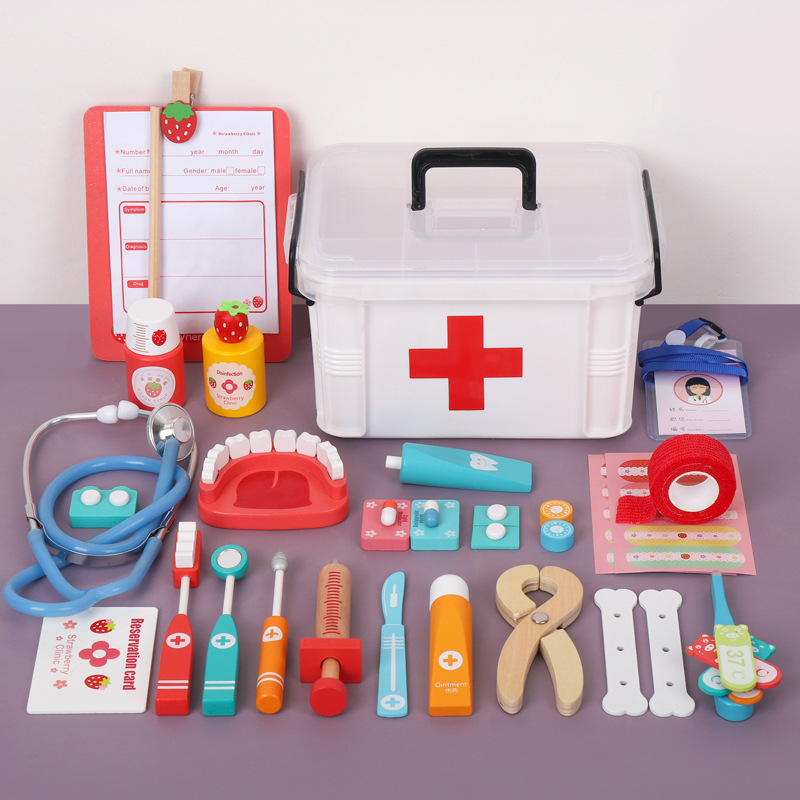 New Role Play Hospital Medical Pretend Play Toy Soft Doctor Toy Play Set Medical Kids