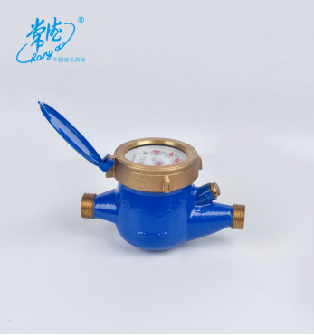 LXSG-15 pulse output 15mm vane wheel brass body dry or wet dial plastic electronic multi jet water meter