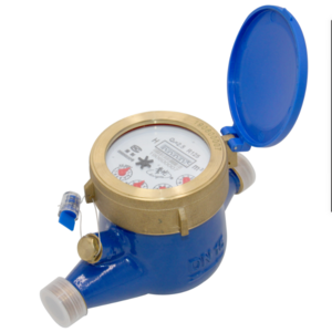 LXSG-15 pulse output 15mm vane wheel brass body dry or wet dial plastic electronic multi jet water meter