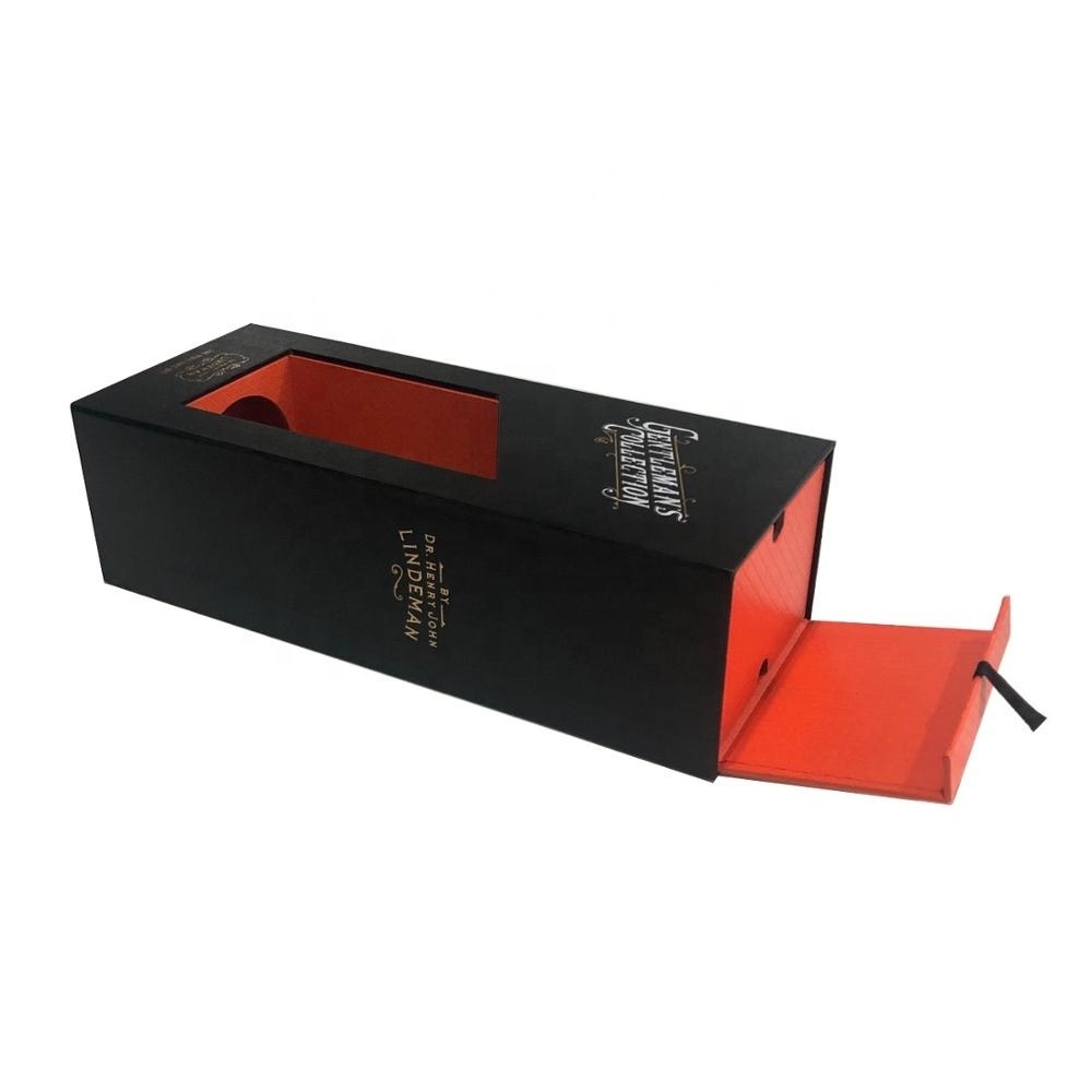 Luxury Custom Made Champagne Boxes Rigid Cardboard Paper Whisky Alcohol Wine Glass Bottle Gift Box Packaging