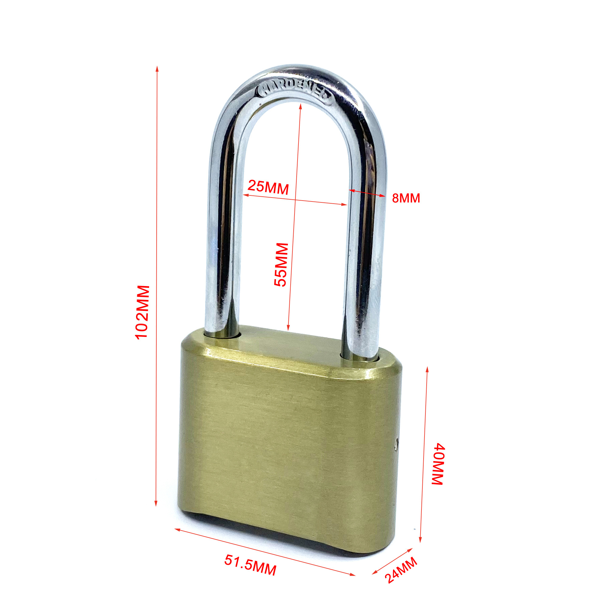 CH-610L Lock China Factory Waterproof  Long Shackle 4 digits outdoor gym combination Safety Padlock