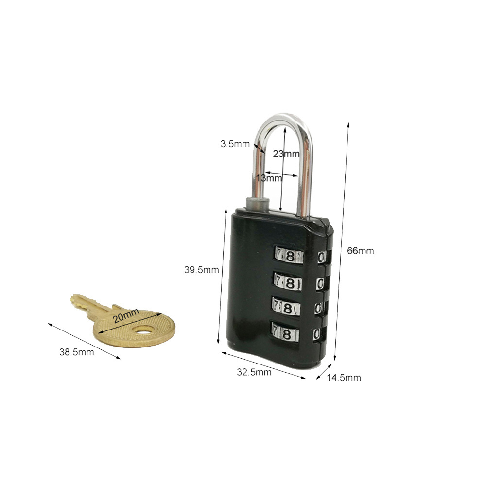 CH-609 High security changeable 30mm password lock 4 digit locker padlocks master key combination lock