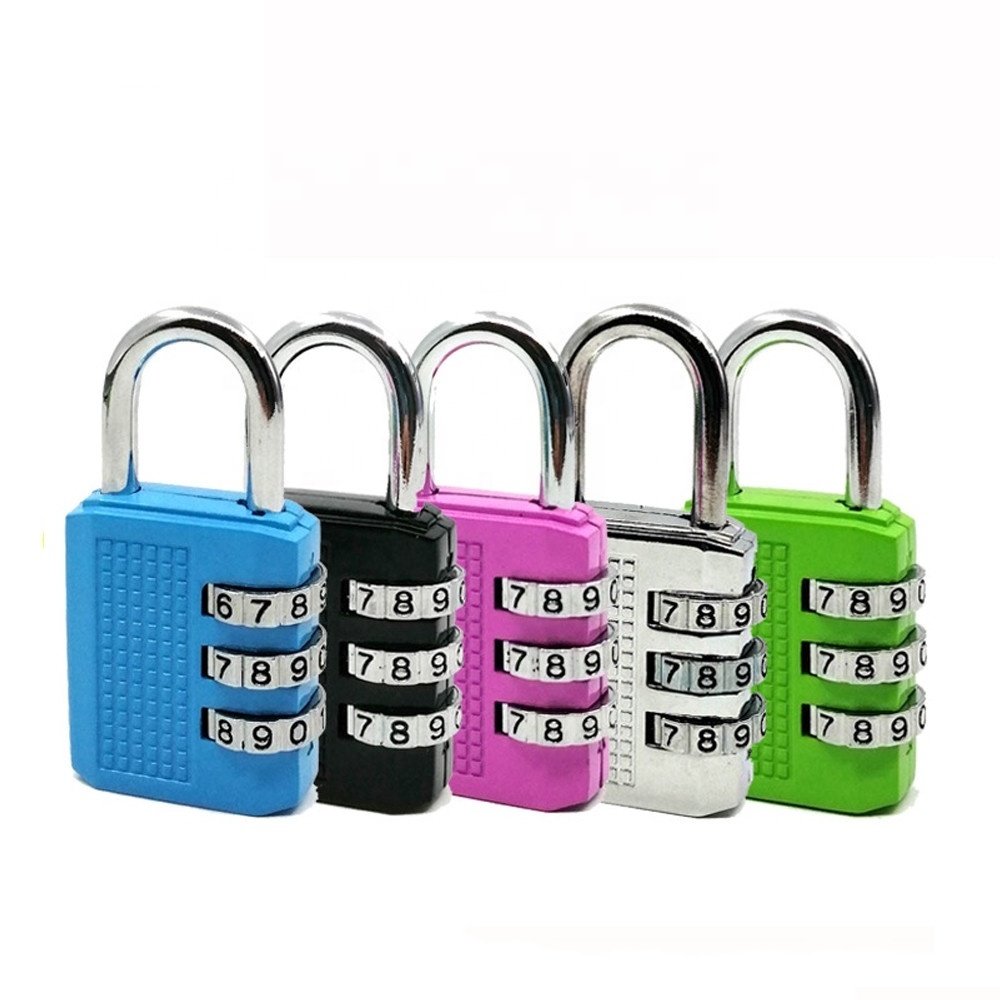 CH-17C 3-digit High Security Hard Solid Code Resettable Combination Lock Pad Lock with Keys