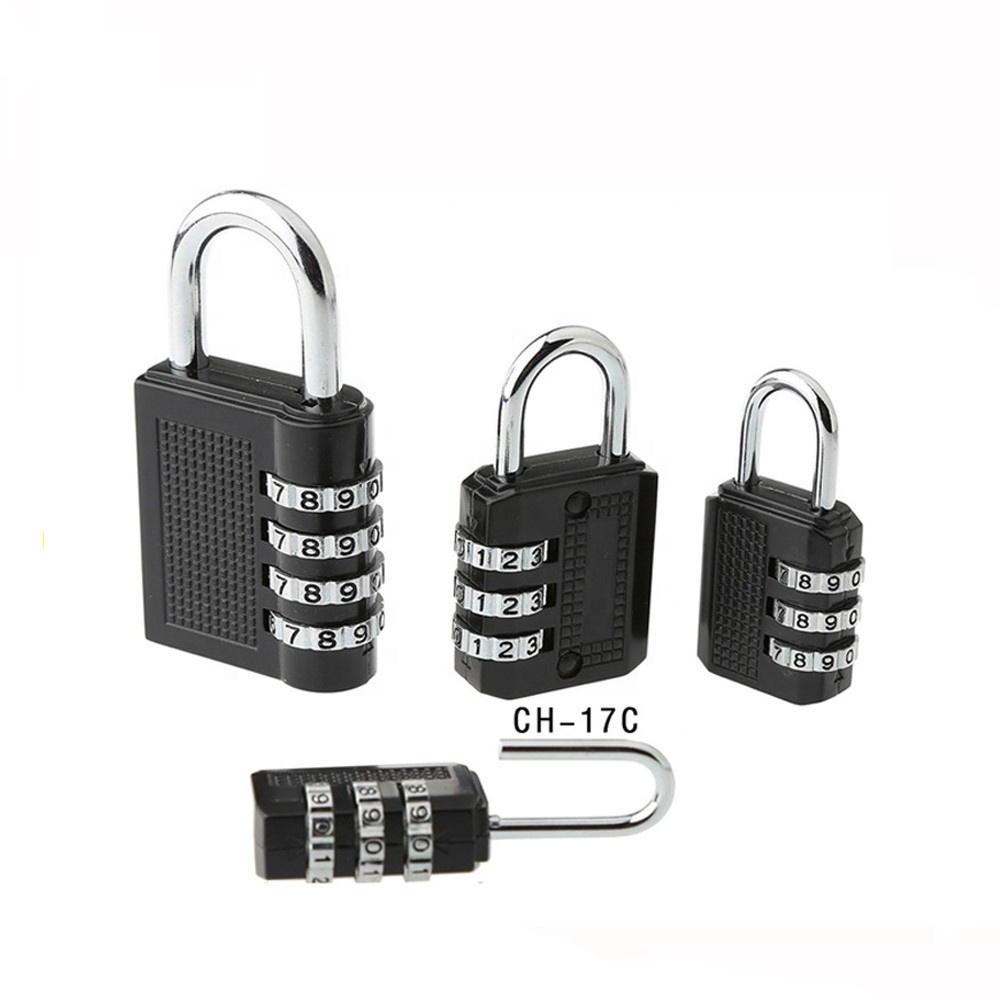 CH-17C 3-digit High Security Hard Solid Code Resettable Combination Lock Pad Lock with Keys