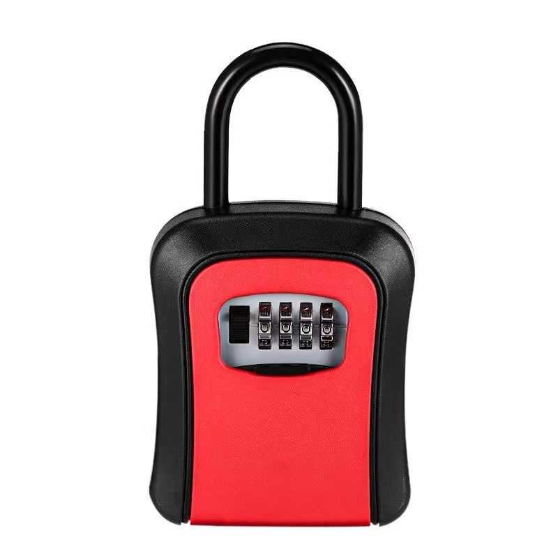 CH-896 ABS Plastic Waterproof Hanging Lock Box for Door keys with 4 Digits Code with Shackle for door knob