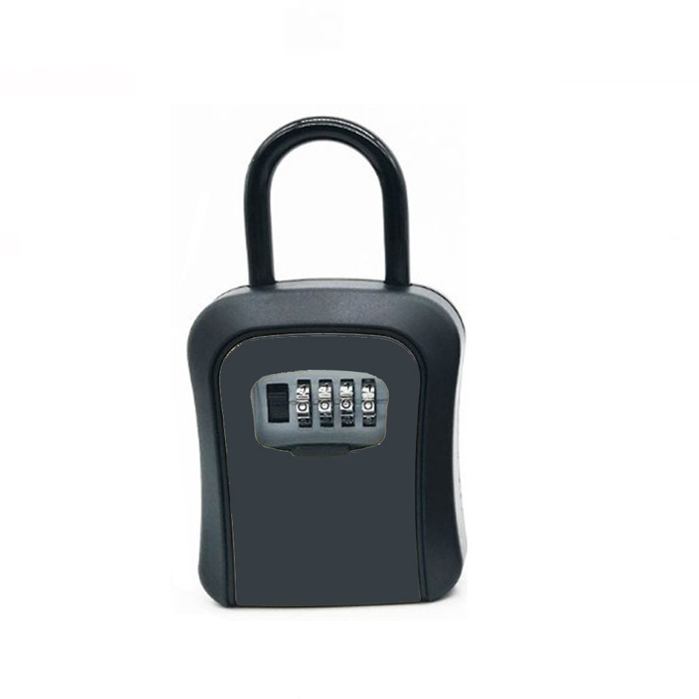 CH-896 ABS Plastic Waterproof Hanging Lock Box for Door keys with 4 Digits Code with Shackle for door knob