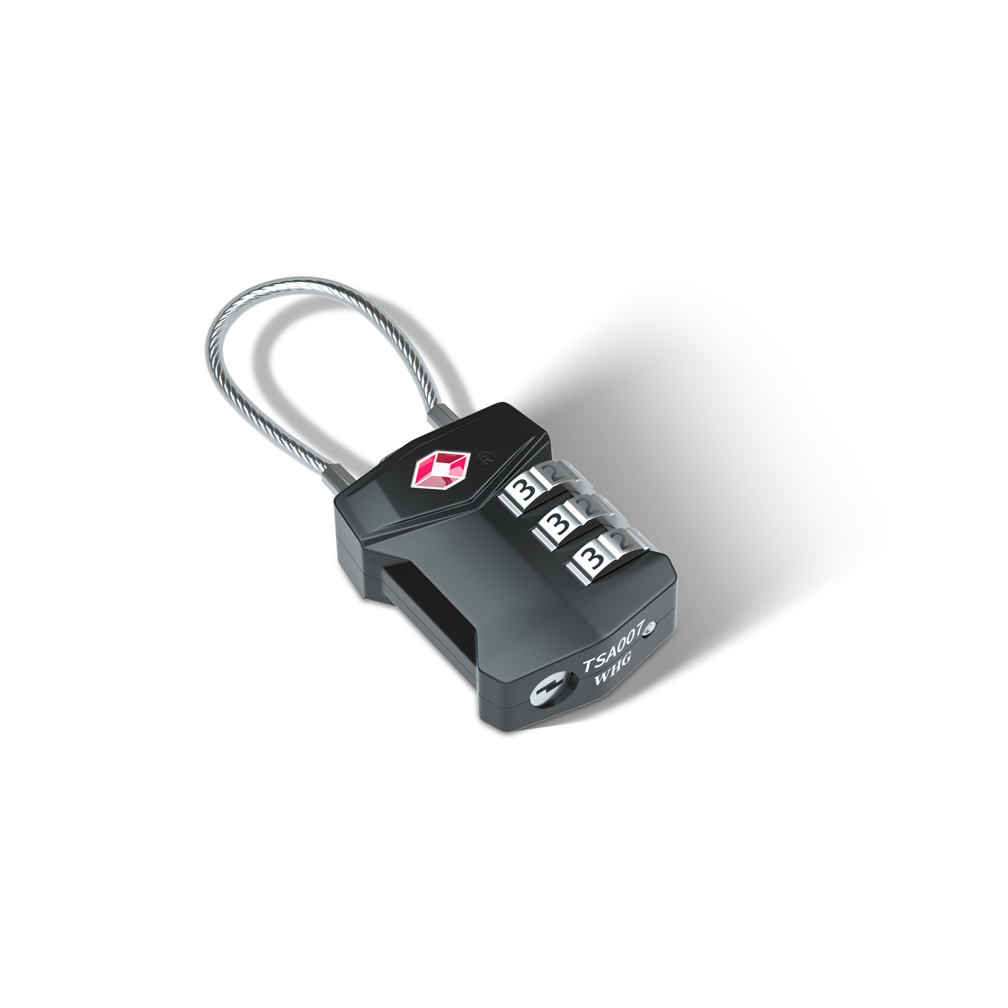 TSA-532 Travel Security 3 Mini Digits Combination Travel Security Padlock TSA  Luggage Lock