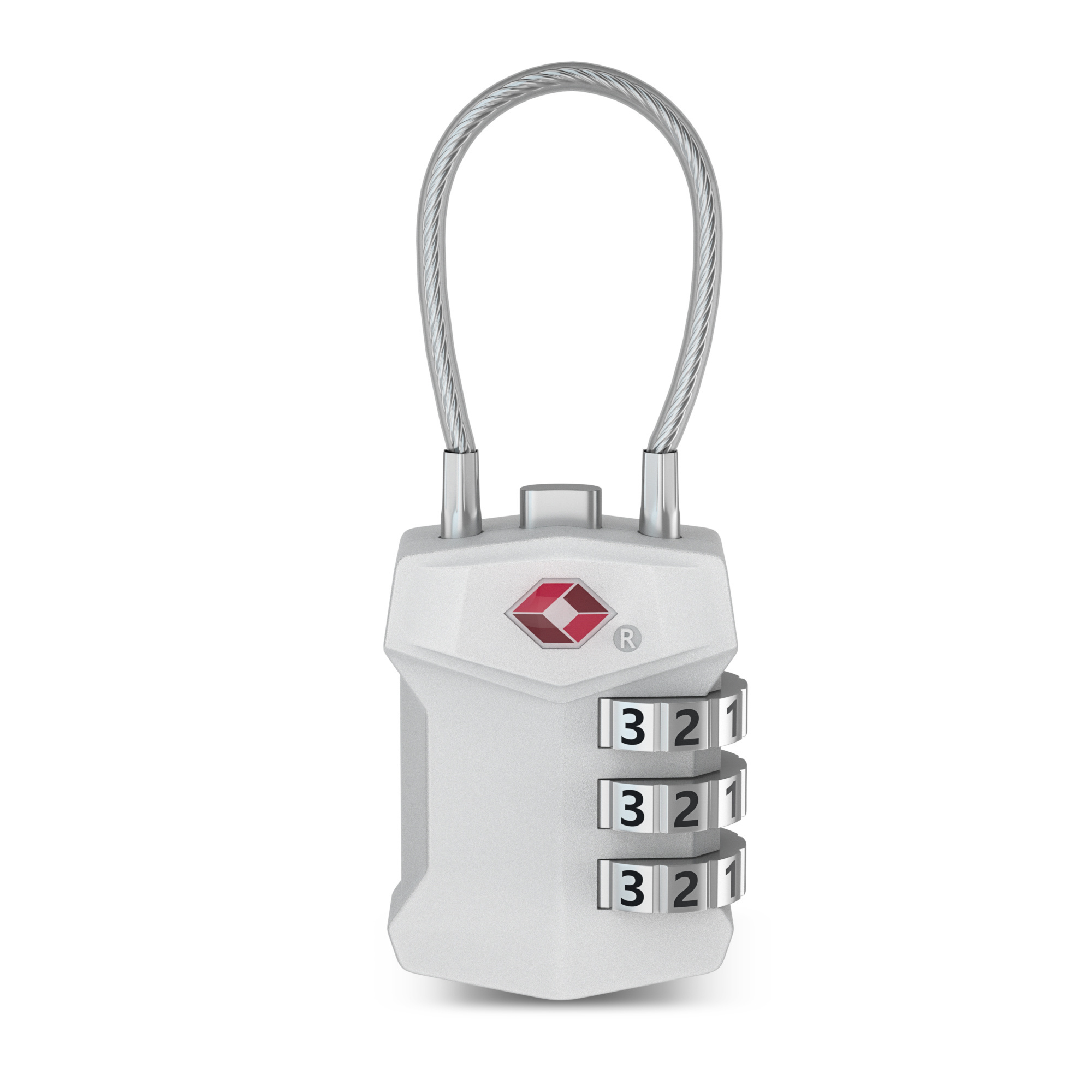 TSA-532 Travel Security 3 Mini Digits Combination Travel Security Padlock TSA  Luggage Lock