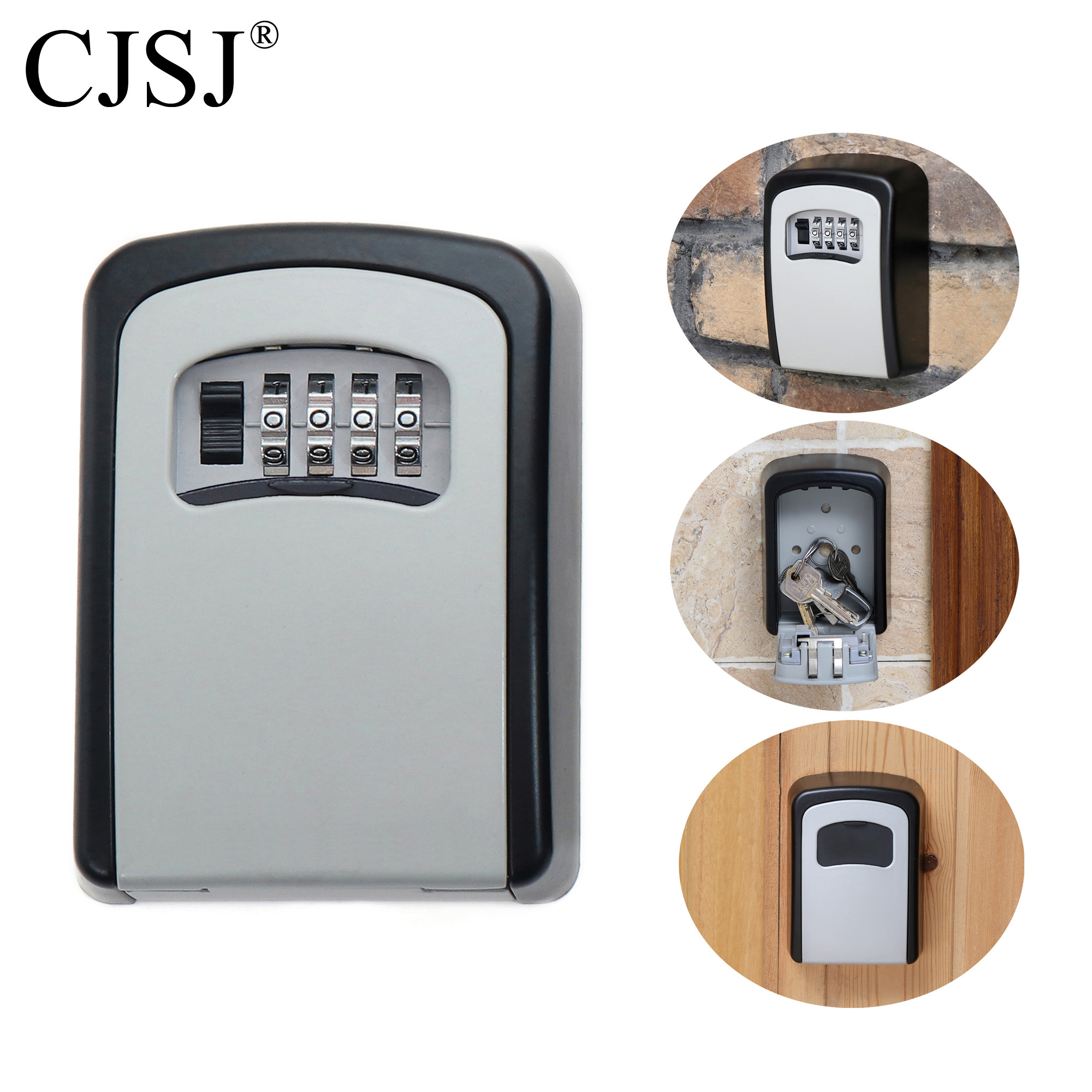 CH-803 Wall mounted holder portable key lock box 4 digits key storage box