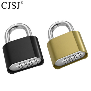 CH-610 outdoor big size 50mm zinc alloy material durable resettable 4 dials bottom combination padlock in locks