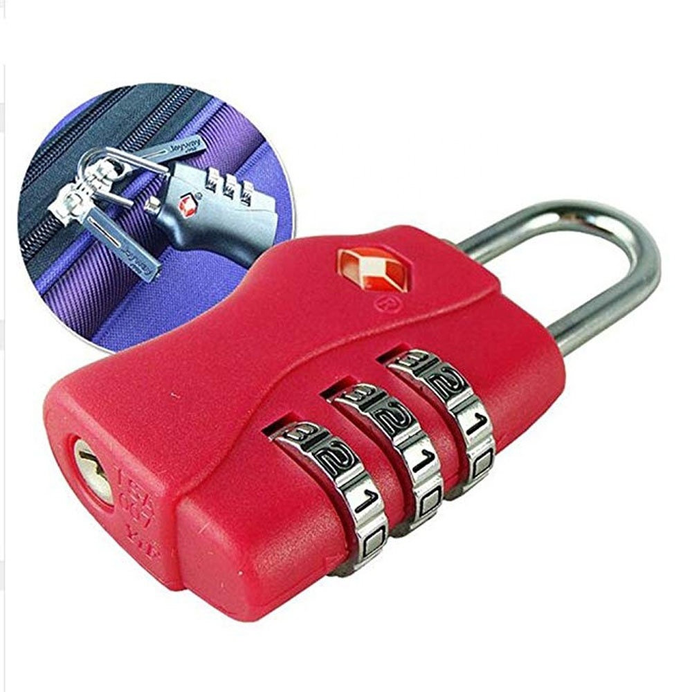 Made in China TSA-338 TSA Approved Padlock ABS Case Suitcase Luggage Combination Lock