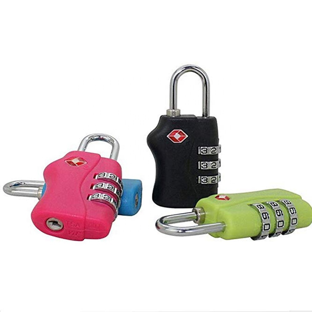 Made in China TSA-338 TSA Approved Padlock ABS Case Suitcase Luggage Combination Lock