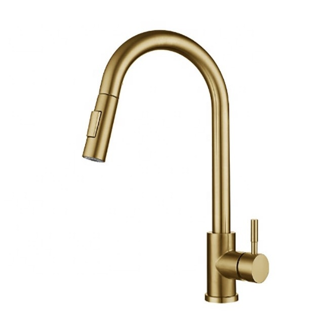 Kitchen Accessories brass kitchen faucet 5 colors pull down automatic sensor kitchen taps Luxury Brushed Bronze