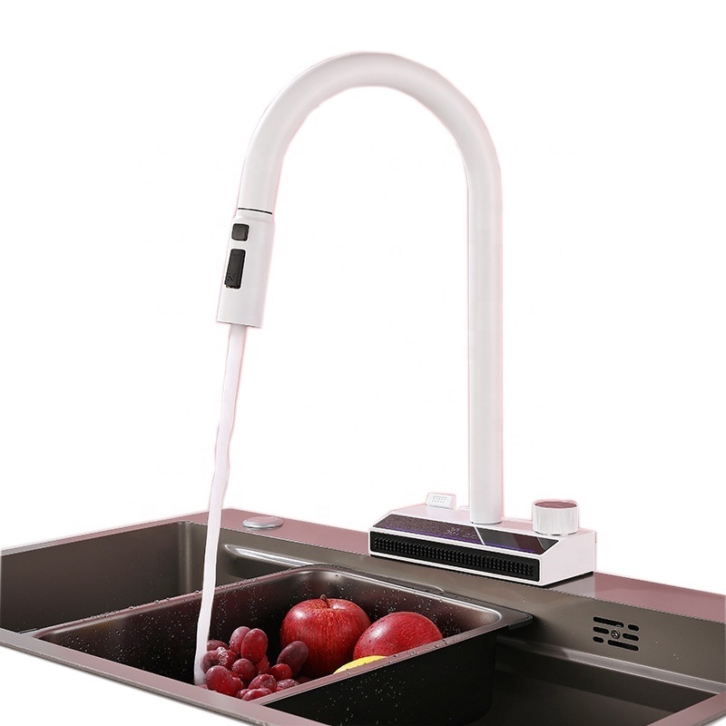 New design Modern 304 Stainless Steel Sink Water Mixer Tap Chrome color/Brushed Silver Pull out Flexible Kitchen Faucet