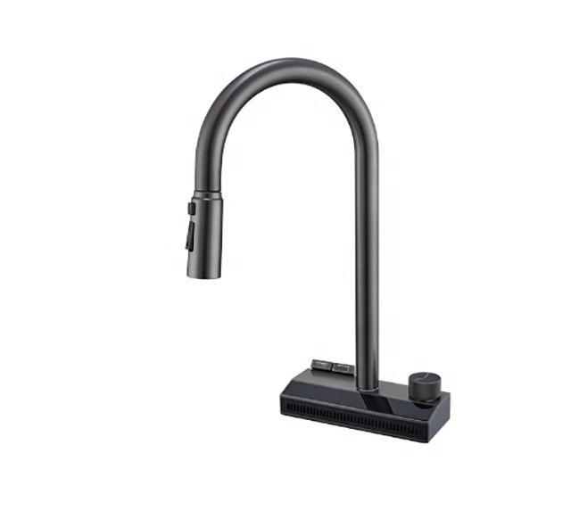 New design Modern 304 Stainless Steel Sink Water Mixer Tap Chrome color/Brushed Silver Pull out Flexible Kitchen Faucet