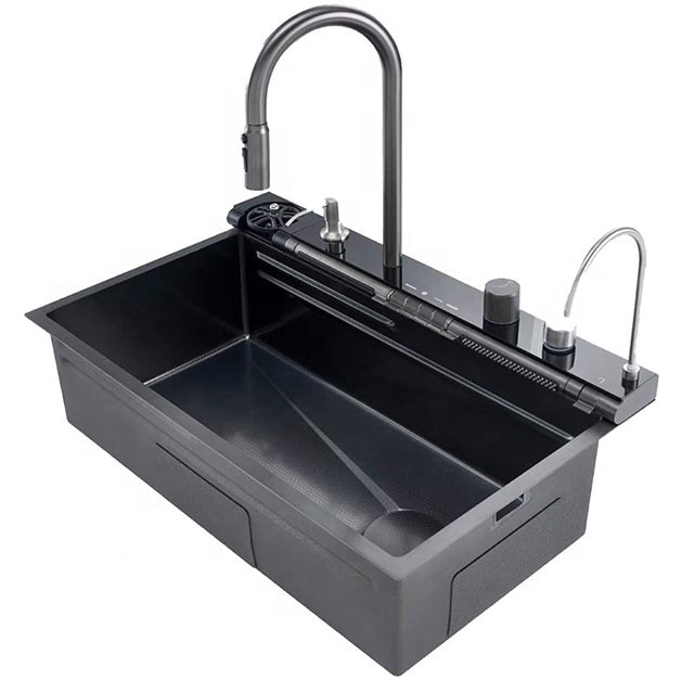 Zhongshan factory direct price Sink for kitchen modern farm house kitchen sink black sink for kitchen