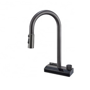 2024 Luxury Flexible Single Handle SUS304 Stainless Steel Fly Rain 4 Ways Multi Function Kitchen Sink Faucet With Water Purifier