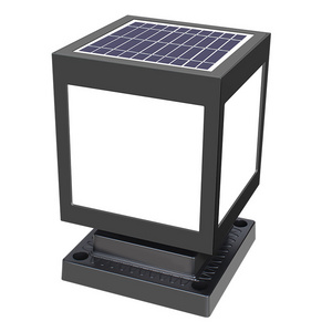 IP65 Waterproof Aluminum Modern Landscape Outdoor Main Gate Pillar Led Solar Power Garden Light