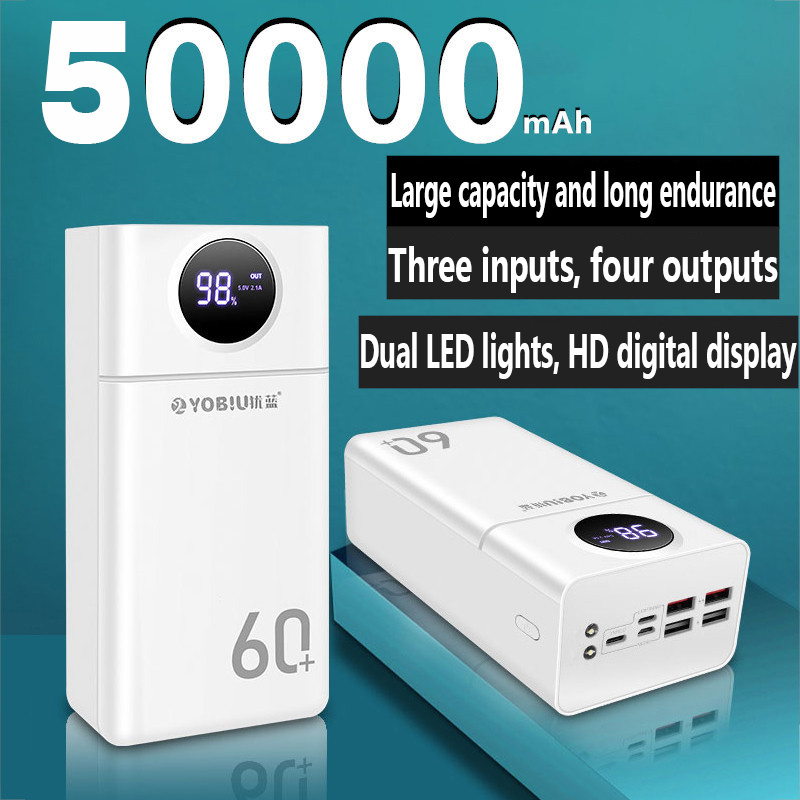 Trending 50000mAh 4 USB Ports Powerbank Battery 50000 mah Large Capacity Power Pack Power Bank