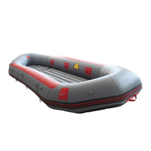 High-quality manufacturer customized PVC inflatable rubber fishing boat rowing boat self-draining Baishui River rafting boat