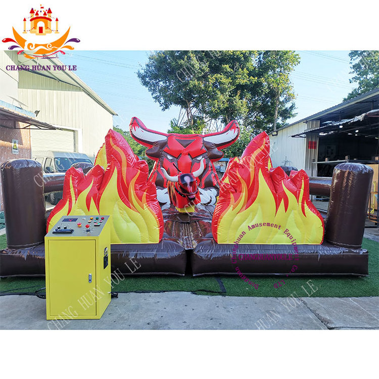 Commercial Adults Games Mechanical Rodeo Bull Riding Machine Controls Inflatable Mechanical Bull Ride For Sale