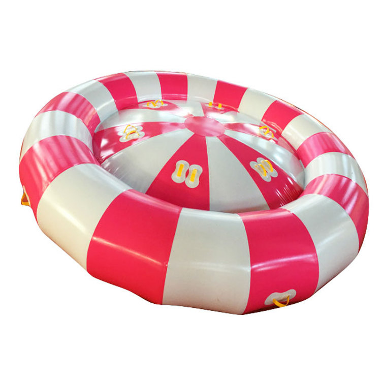 Heavy duty PVC tarpaulin water toys for the lake inflatable disco boat towable tubes