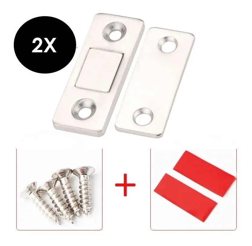 Square  Strong Magnetic Door Catch Closer Cabinet Door Catches Latch Furniture Doors Magnet Stop Catch