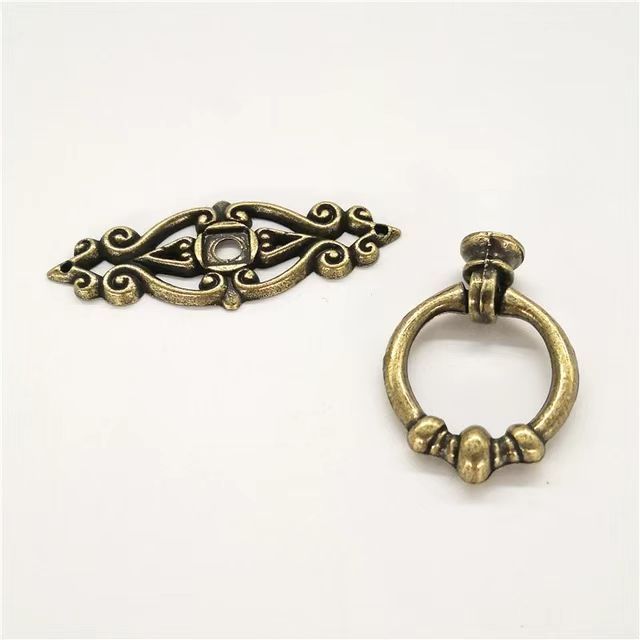 Zinc Alloy Door Handle Pull Ring For Furniture Ring Pull Black Door Window Handles