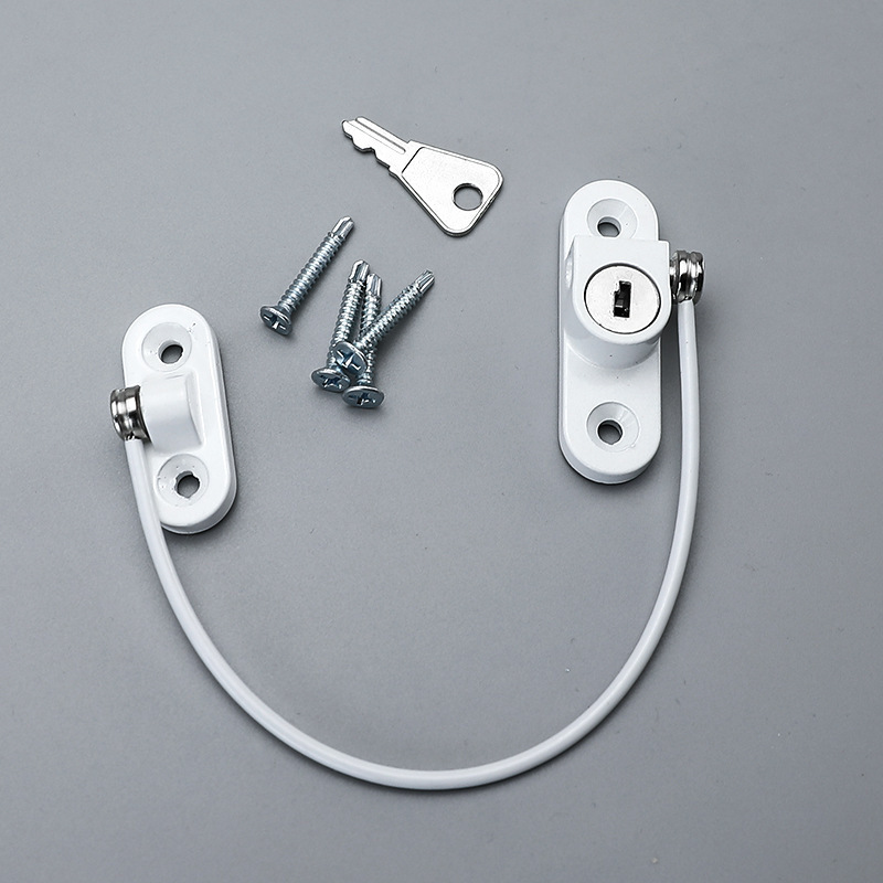 Plastic Window Lock With Keys High Quality Drilling Security Lock